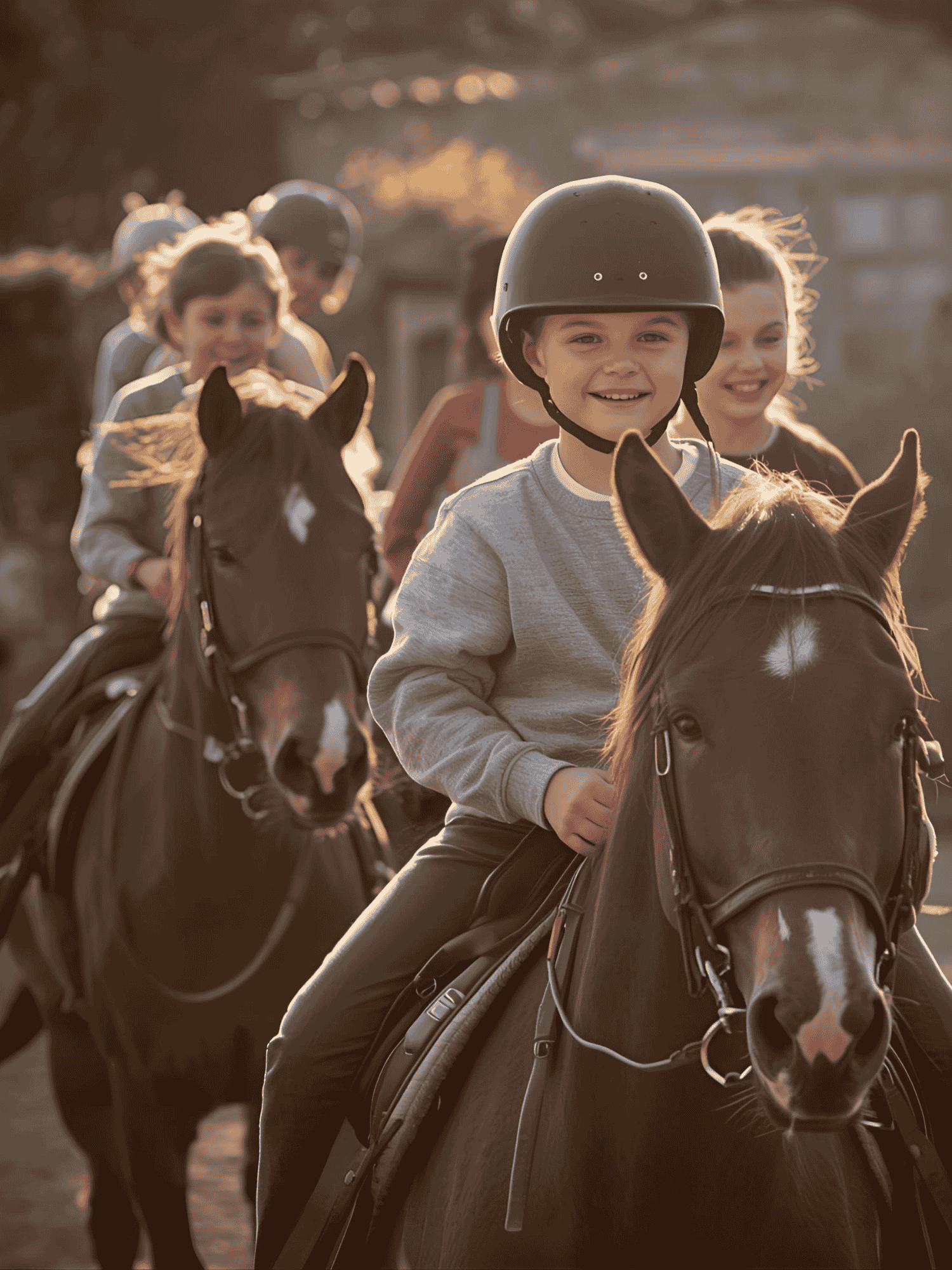 Chica usando gesthip software para hípicas